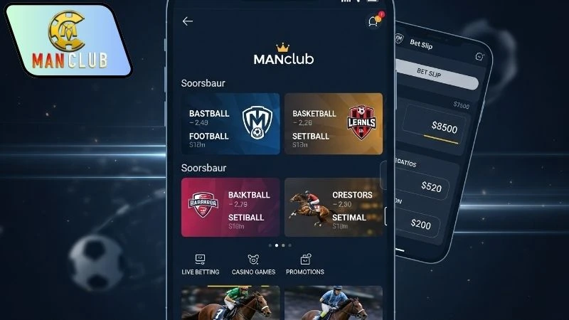 Trải nghiệm cá cược qua app Manclub